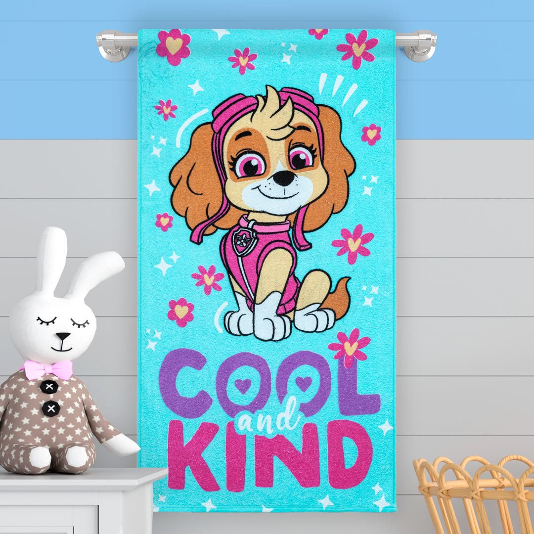 Toalla Infantil Azul 60x120cm de Paw Patrol Sky Extrasuave - TOALLAS | Bylmo