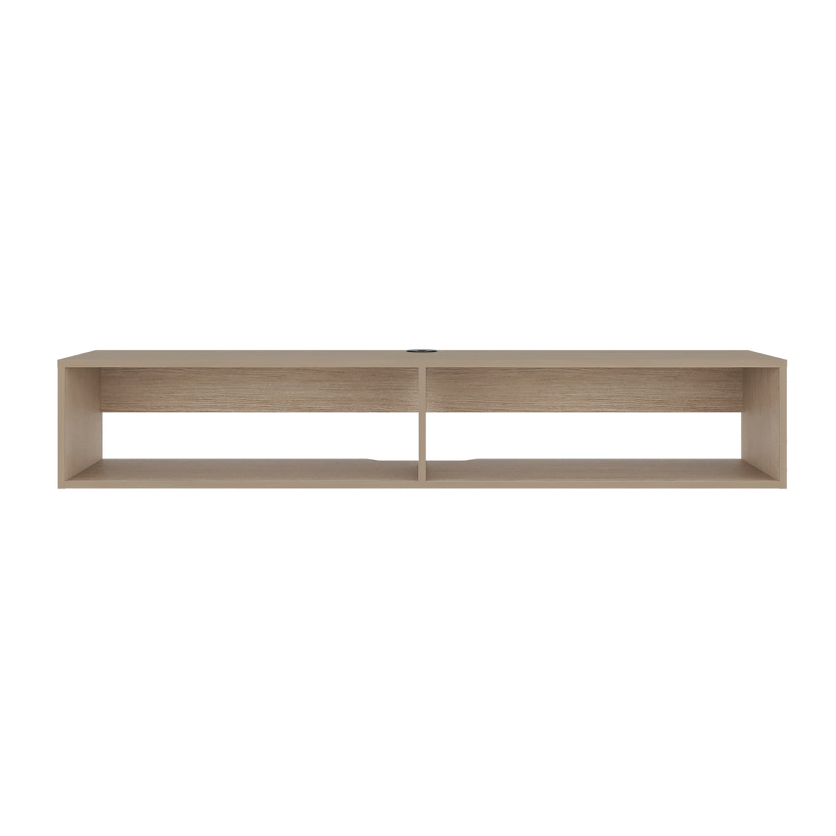 Rack de TV Cartagena 150x26.5cm para TV Hasta 65" Pulgadas Flotante con Dos Compartimientos y con Ranuras para Cables - MUEBLES DE TV | Bylmo