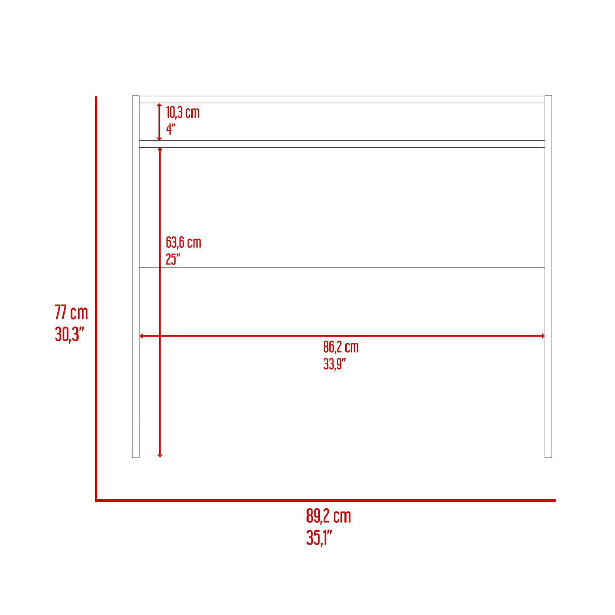 Escritorio Stella Fresno 89.2x77cm sin Cajones - ESCRITORIOS | Bylmo