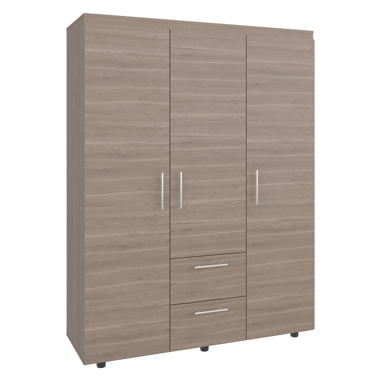 Closet Baru Lite Bardolino 135x180cm con Cinco Compartimientos y con Tres Puertas - CLOSETS | Bylmo