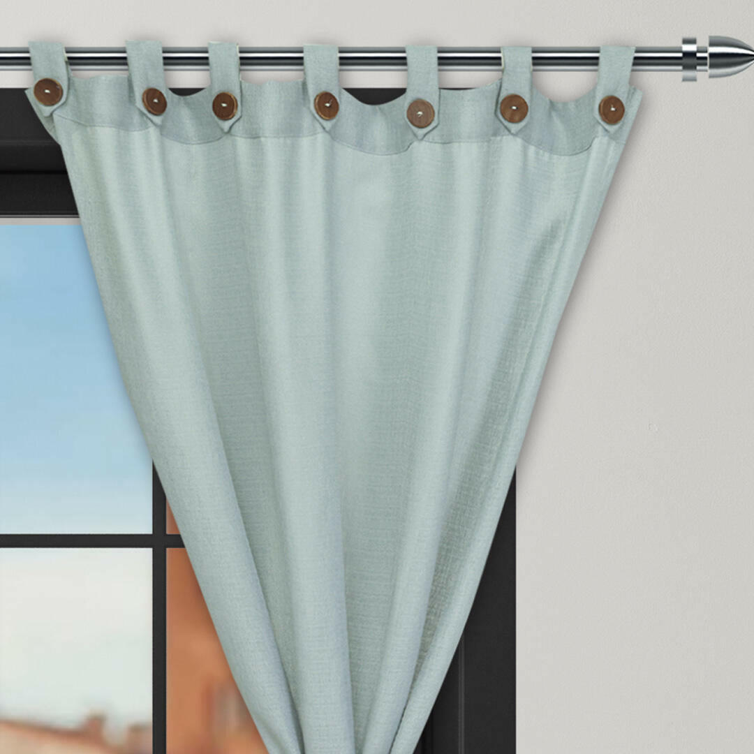 Cortina Ramia Ancestral Gris 220x270cm Fondo Entero - CORTINAS TRADICIONALES | Bylmo