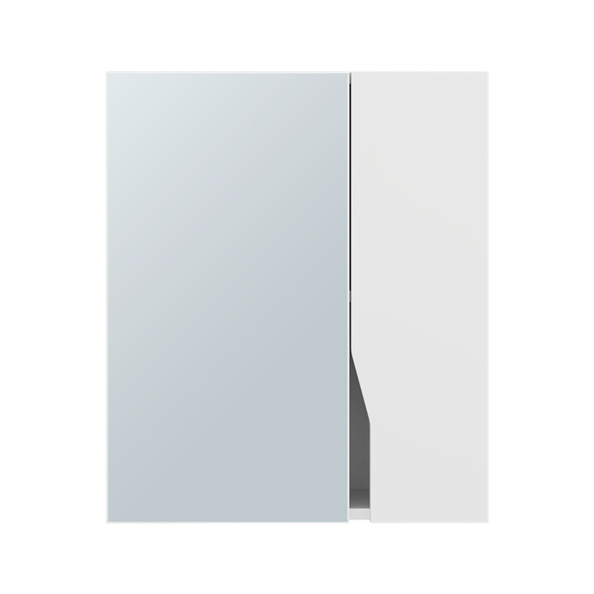 Gabinete de Baño Tiuna Blanco 50x59.1cm Rectangular con Dos Puertas con Tres Entrepaños y con Espejo - GABINETES DE BANHO | Bylmo