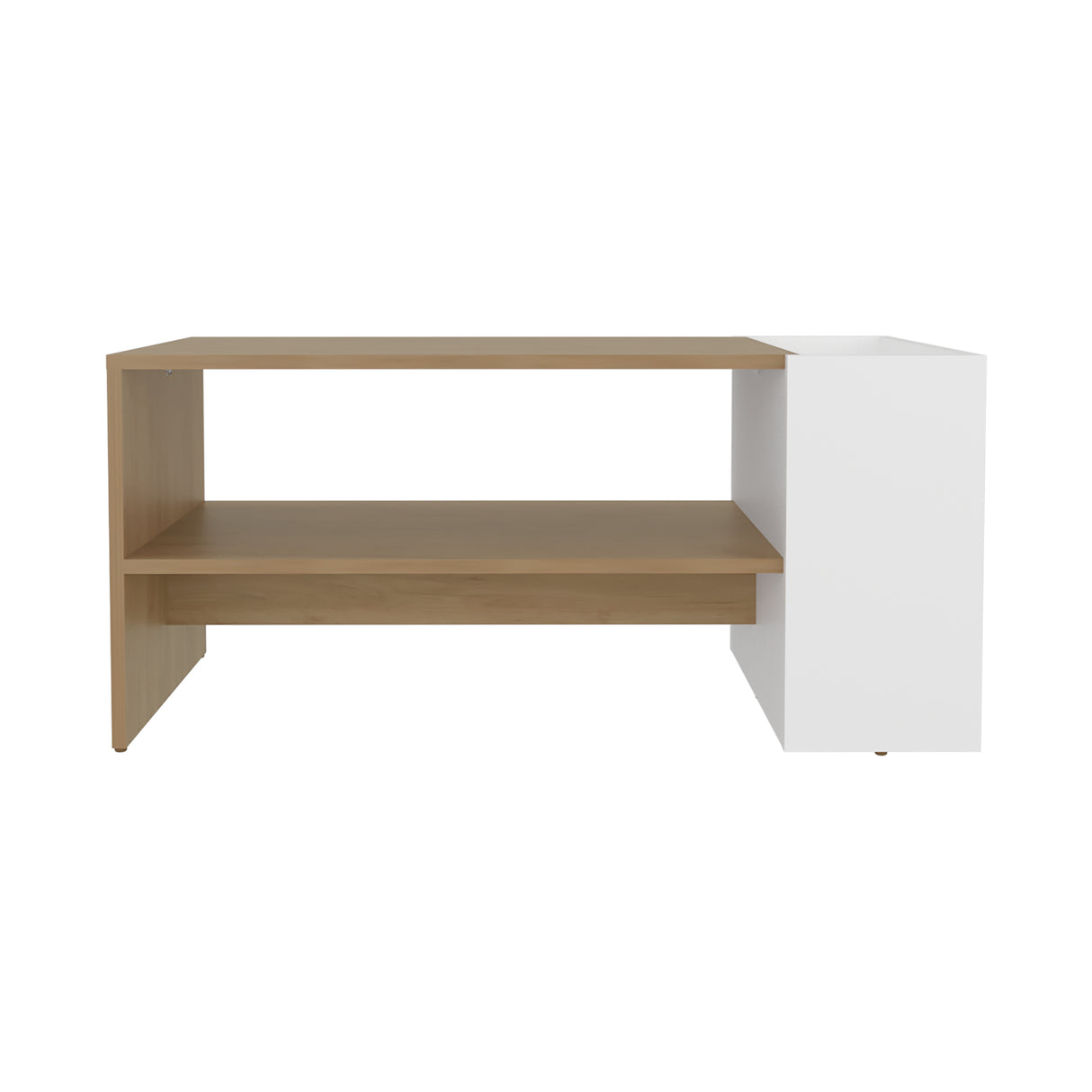 Mesa de Centro Arion Fresno Europeo 91x42cm Rectangular con Compartimiento - MESAS DE CENTRO | Bylmo