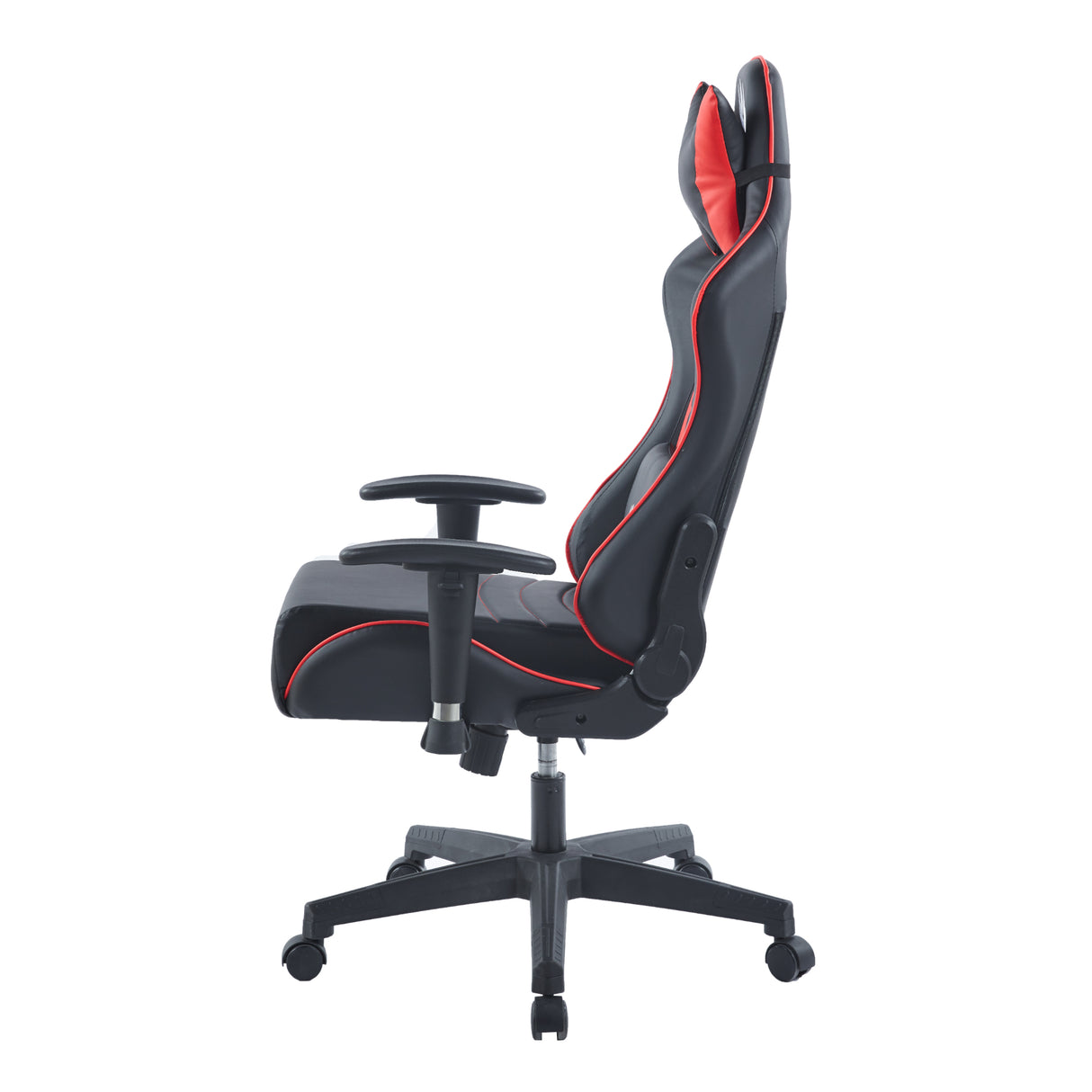 Silla Gamer Nova Negro y Rojo 53x137cm Reclinable con Soporte Lumbar y Apoya Cabezas - SILLAS DE OFICINA | Bylmo