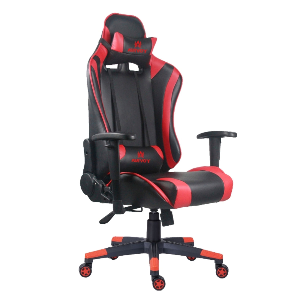 Silla Gamer Valorant Negro y Rojo 52x133cm Reclinable con Soporte Lumbar y Apoya Cabezas - SILLAS DE OFICINA | Bylmo