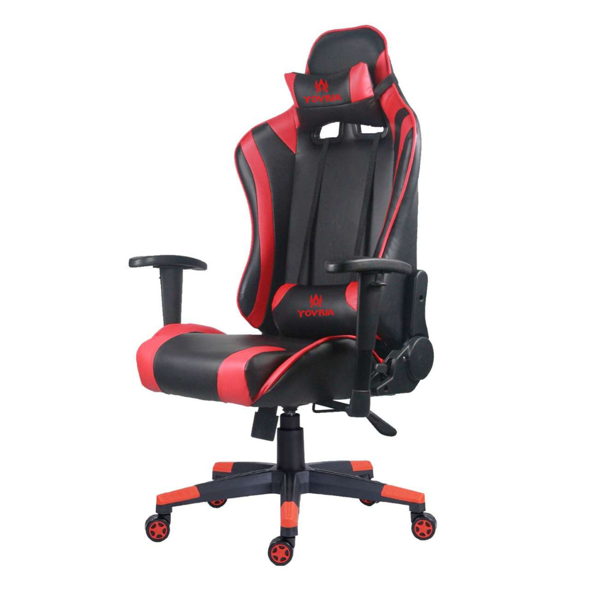 Silla Gamer Valorant Negro y Rojo 52x133cm Reclinable con Soporte Lumbar y Apoya Cabezas - SILLAS DE OFICINA | Bylmo