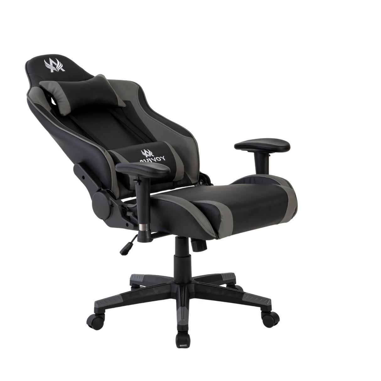 Silla Gamer Cupra Negro y Gris 54x137cm Reclinable con Soporte Lumbar y Apoya Cabezas - SILLAS DE OFICINA | Bylmo