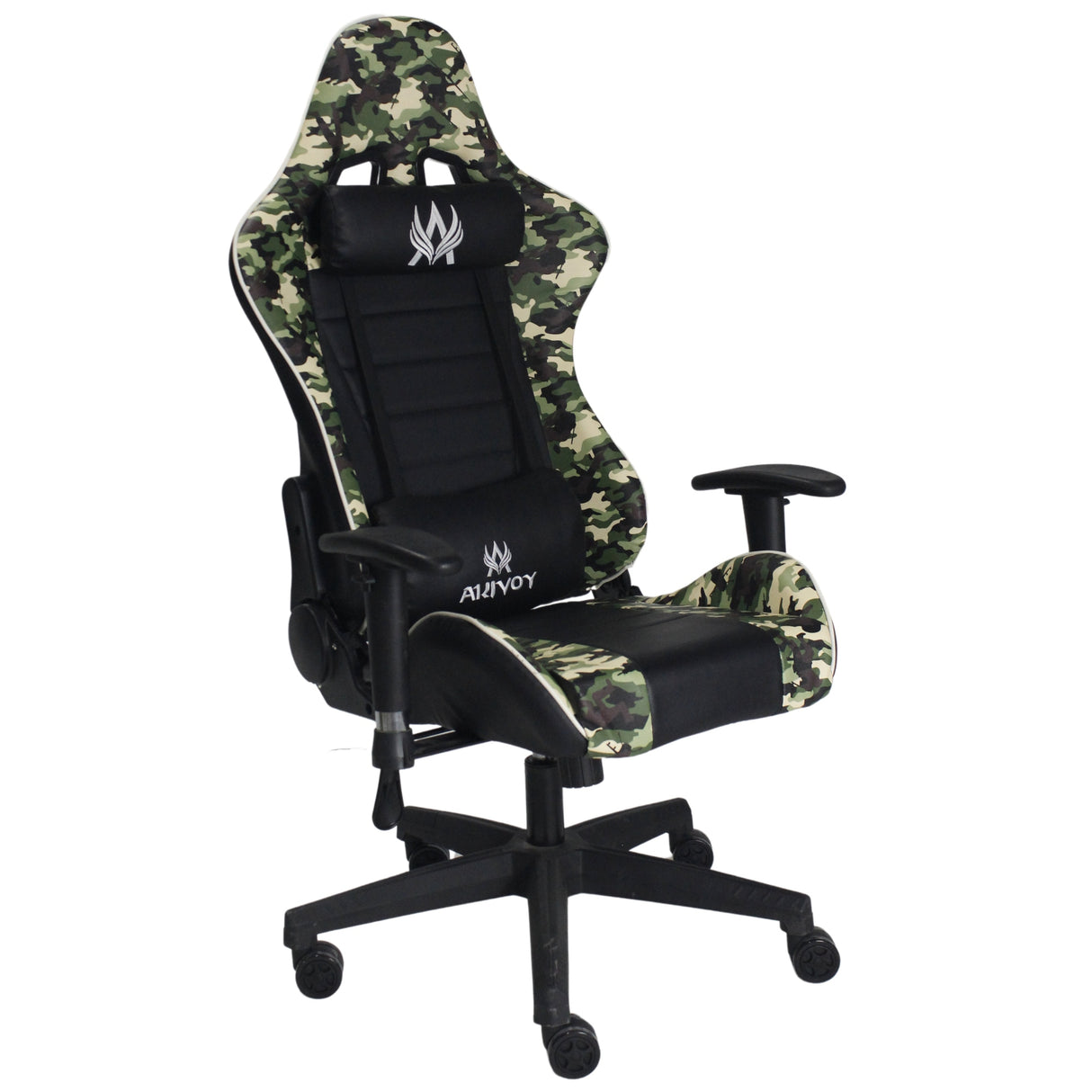 Silla Gamer Warzone Negro 54x137cm Reclinable con Soporte Lumbar y Apoya Cabezas - SILLAS DE OFICINA | Bylmo