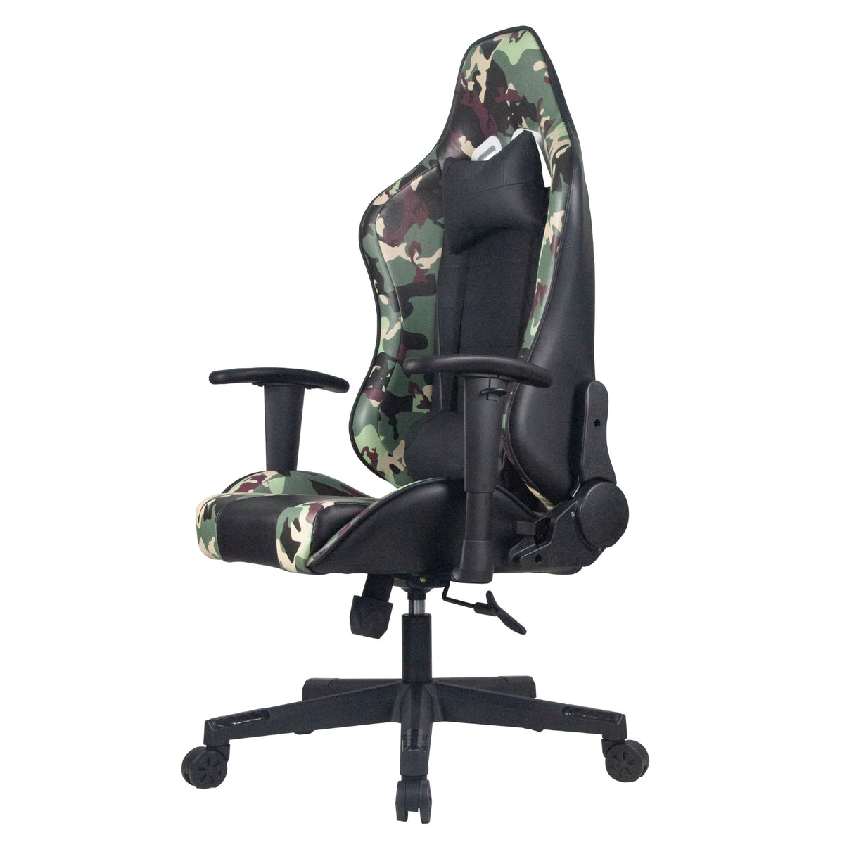 Silla Gamer Overkill Negro 51x132cm Reclinable con Soporte Lumbar y Apoya Cabezas - SILLAS DE OFICINA | Bylmo