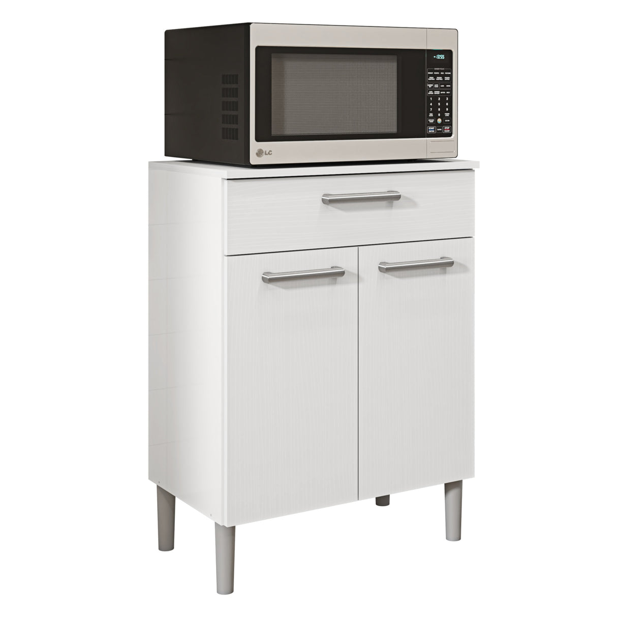 Alacena Diamante Blanco 60x86cm con Dos Puertas y con Un Cajón - ALACENAS Y MUEBLES MICROONDAS | Bylmo