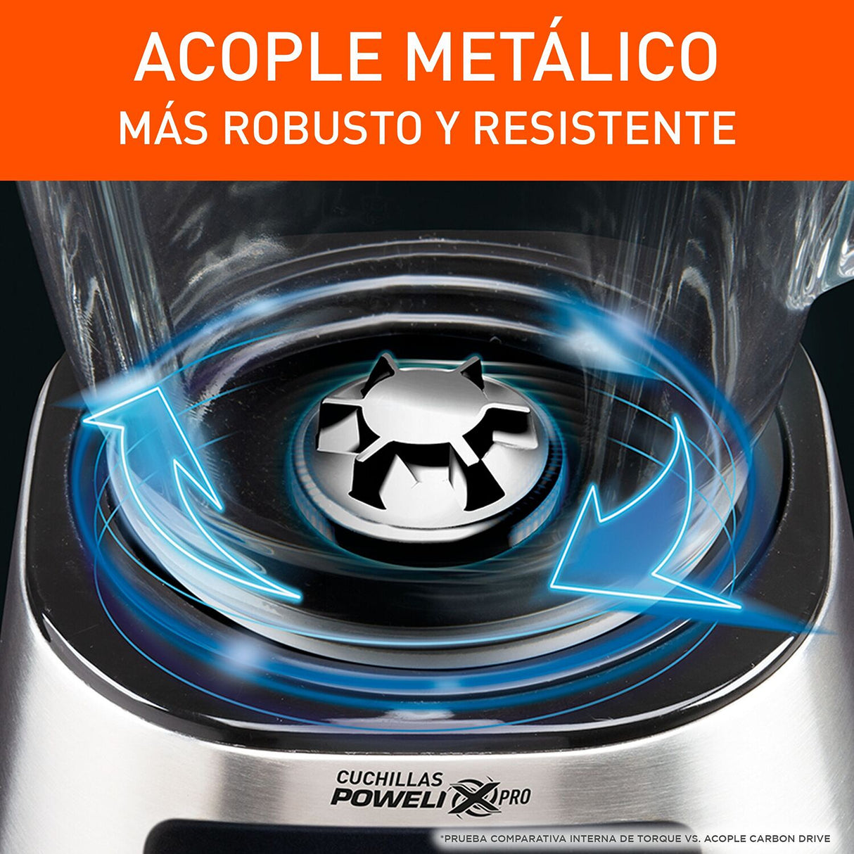 Licuadora Imusa Ultraforce Plus Plateado y Negro 18x39cm De Seis Aspas con capacidad de 2.2 Litros - LICUADORAS Y PROCESADORES | Bylmo