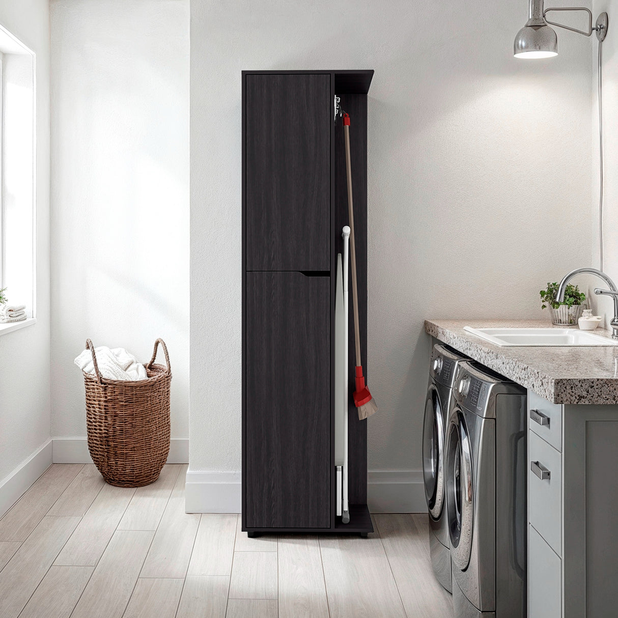 Mueble de Aseo Austin Wengue 51.2x181.2cm con Dos Puertas - MUEBLES DE ASEO Y ROPAS | Bylmo