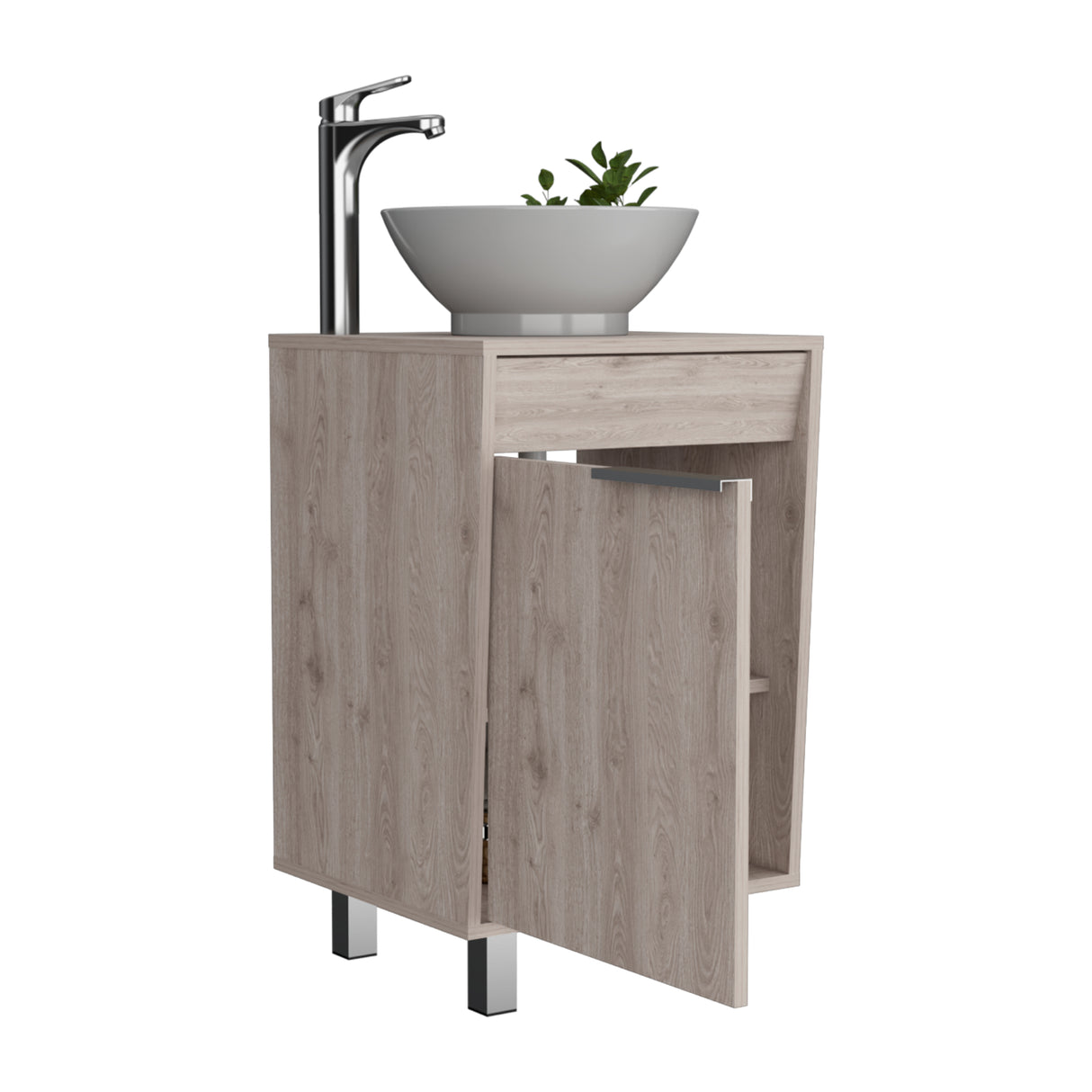 Mueble para Lavamanos Carter Bardolino 45.2x86.4cm Individual con Lavamanos de Sobreponer y con Patas - MUEBLES PARA LAVAMANOS | Bylmo