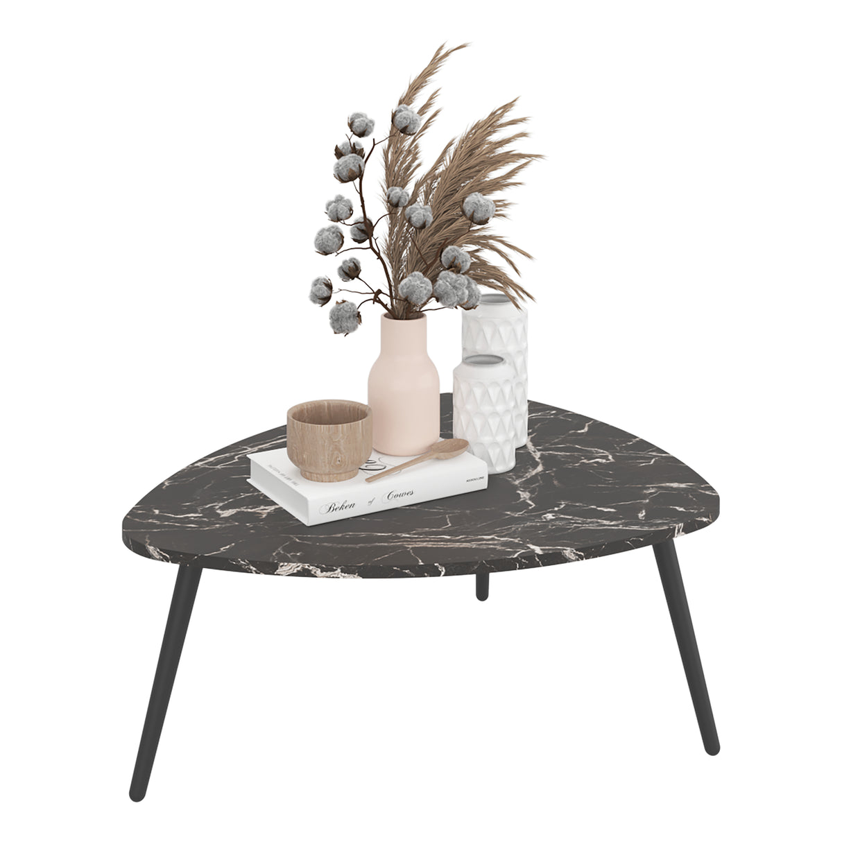 Mesa de Centro Narvik Mamba 74x31.5cm Ovalado con Patas - MESAS DE CENTRO | Bylmo