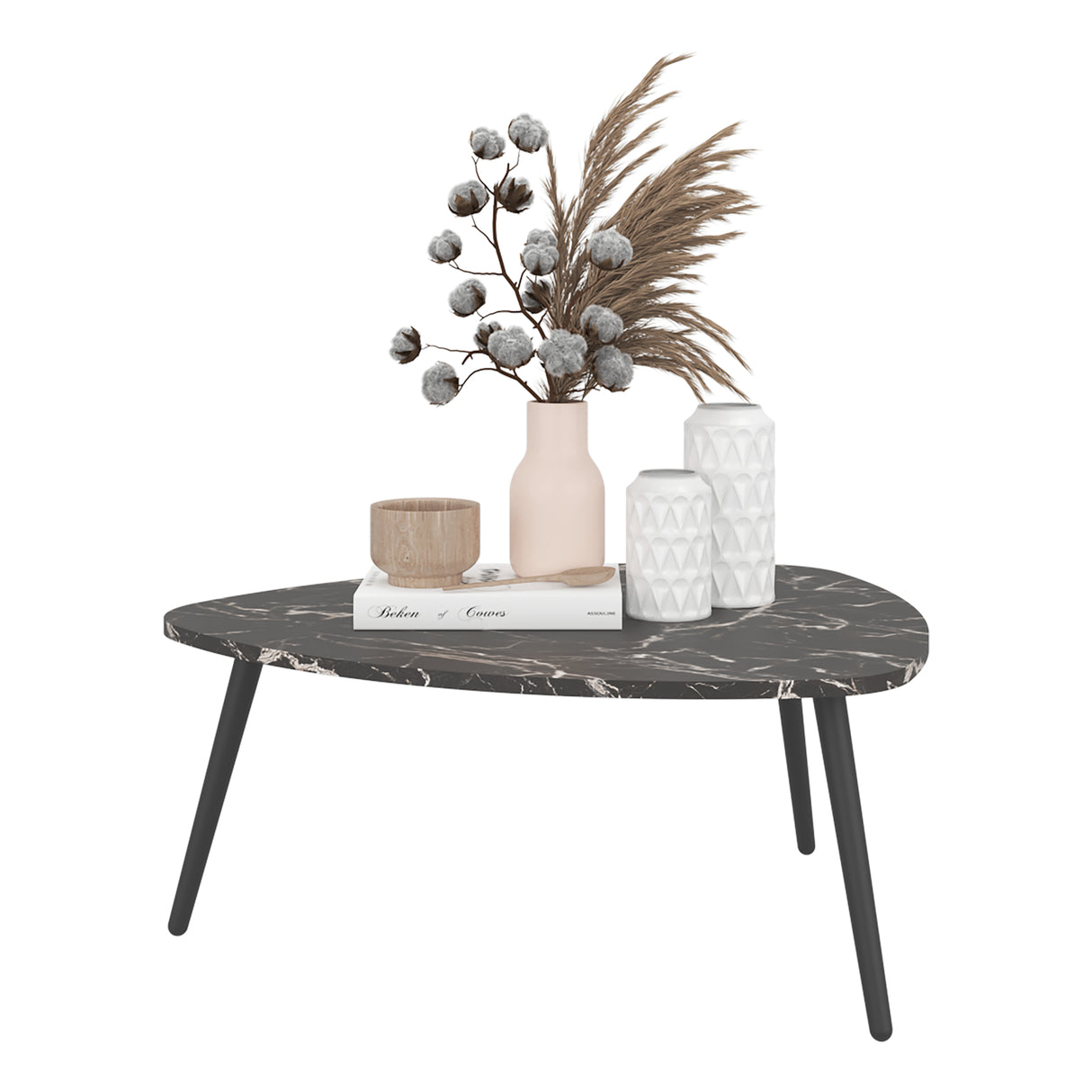 Mesa de Centro Narvik Mamba 74x31.5cm Ovalado con Patas - MESAS DE CENTRO | Bylmo