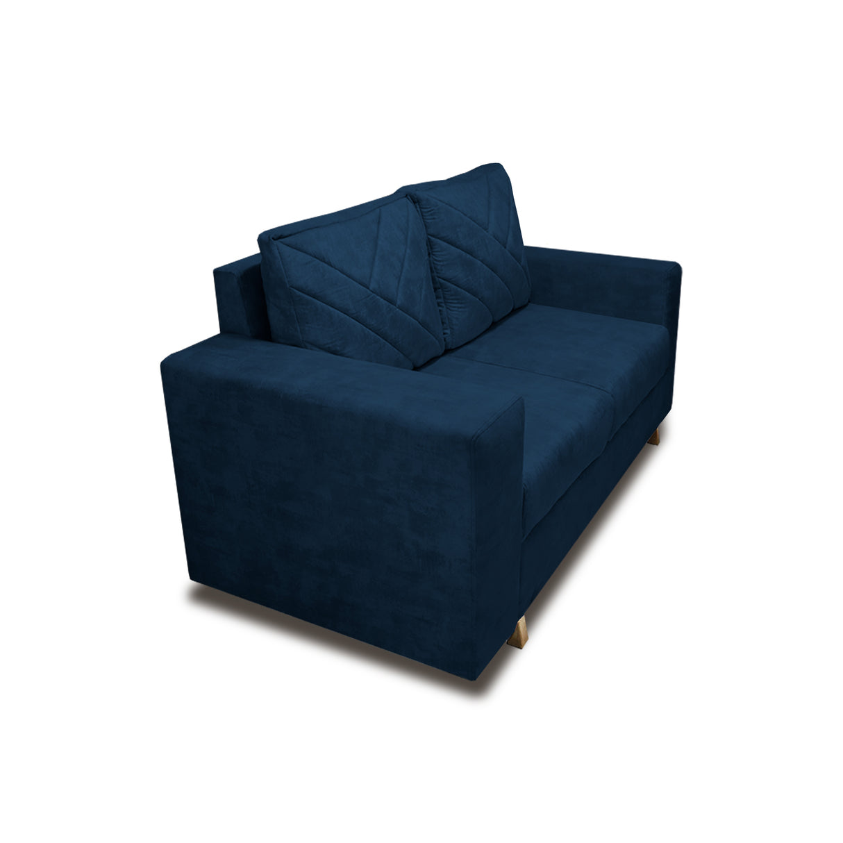 Sofá Amsterdam Azul Petróleo 150x72cm de Tela Amigable con Mascotas de Dos Puestos con Apoya Brazos - SOFAS Y POLTRONAS | Bylmo