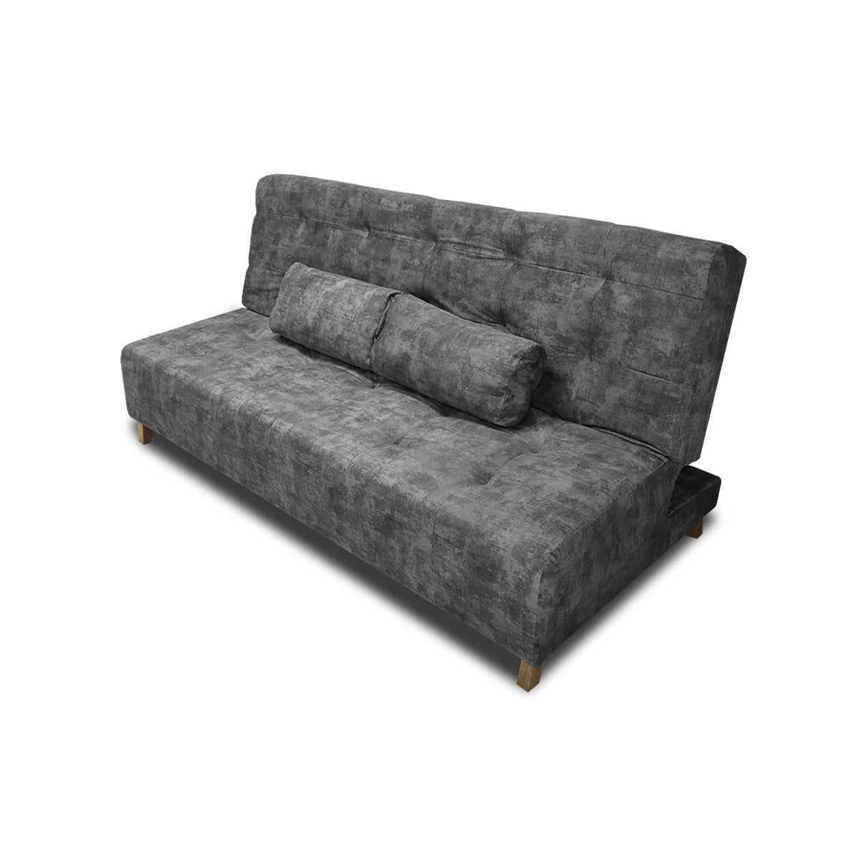 Sofá Cama Seiler Gris 180x94cm Reclinable de Tela Amigable con Mascotas de Tres Puestos con Apoya Brazos - SOFAS Y POLTRONAS | Bylmo