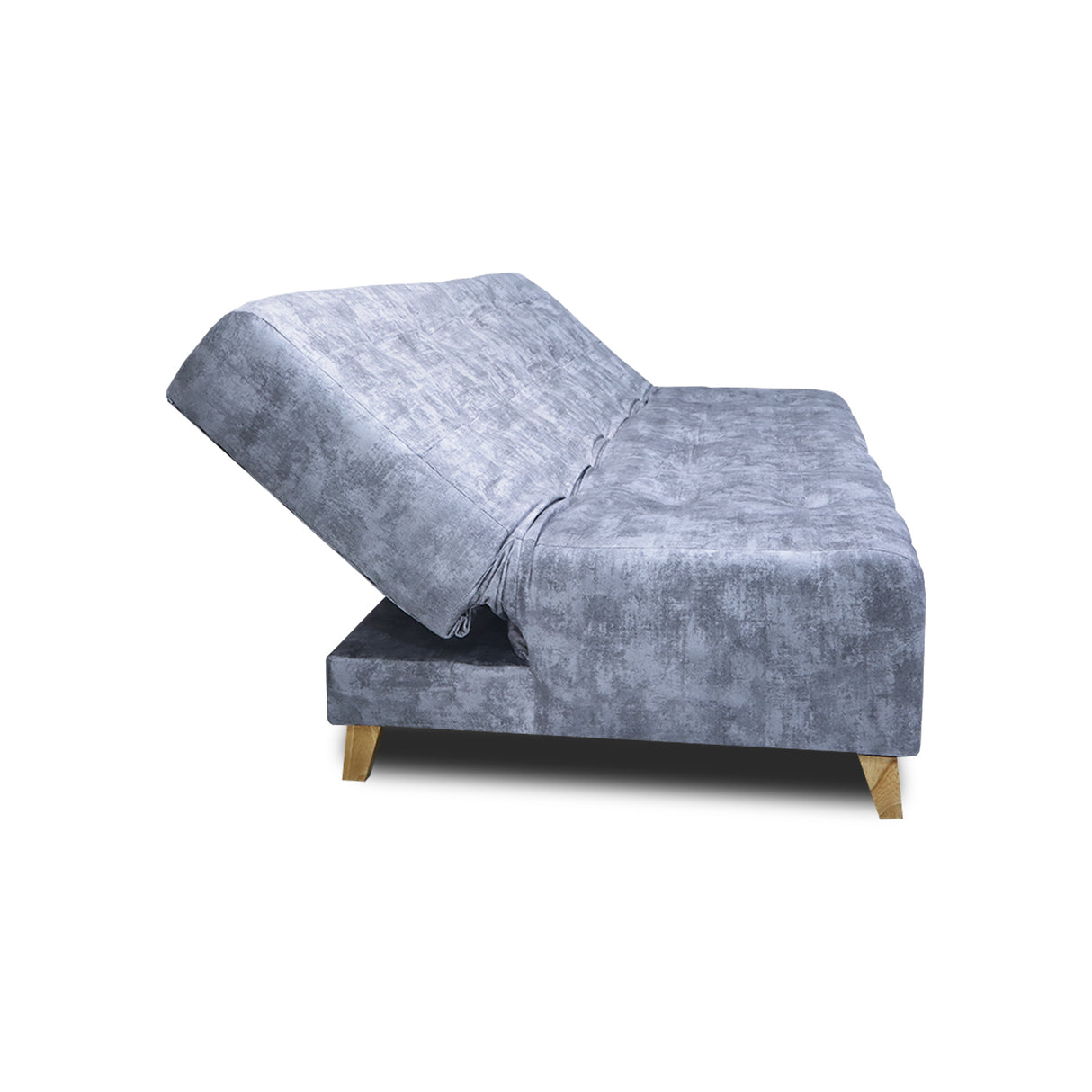 Sofá Cama Seiler Blanco Nieve 180x94cm Reclinable de Tela Amigable con Mascotas de Tres Puestos con Apoya Brazos - SOFAS Y POLTRONAS | Bylmo