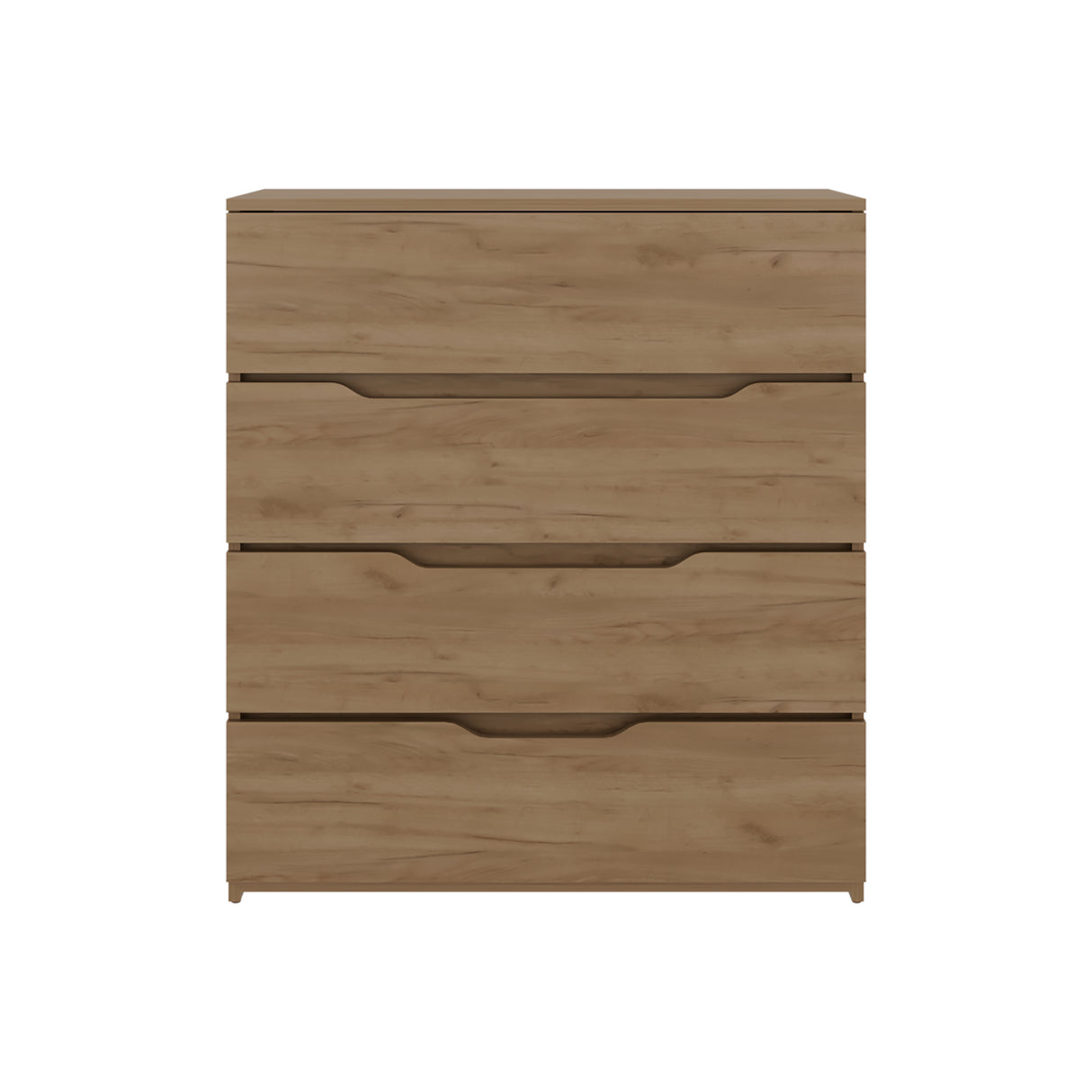 Cajonera Zoe Fresno 80x89.1cm de Cuatro Hileras con Cuatro Cajones - CAJONERAS Y COMODAS | Bylmo