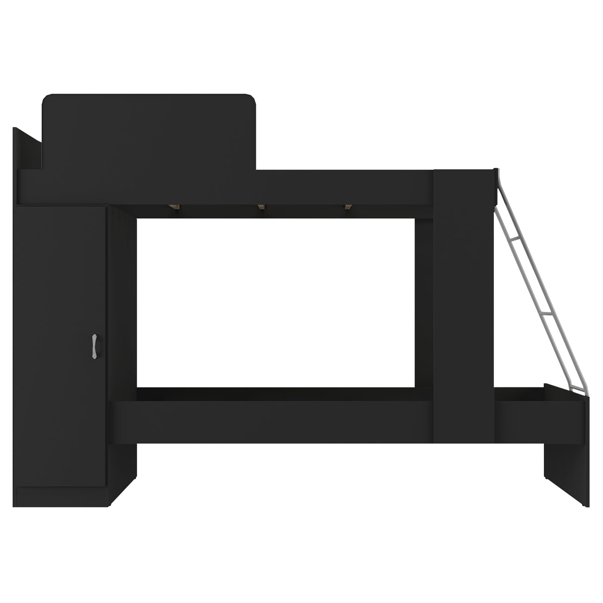 Camarote Tokio Negro 85x165cm con Cabecero sin Colchón y con Almacenamiento - CAMAS | Bylmo