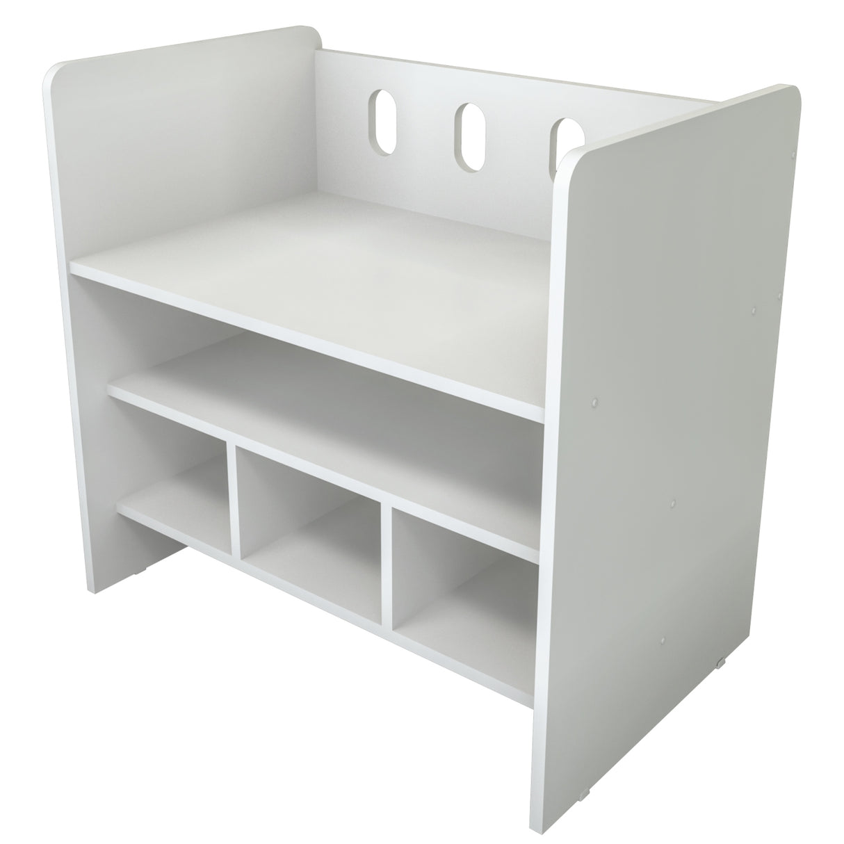 Cama Cuna Colecho Blanco 71x68cm con Cabecero con Colchón Infantil y con Almacenamiento - CAMAS | Bylmo