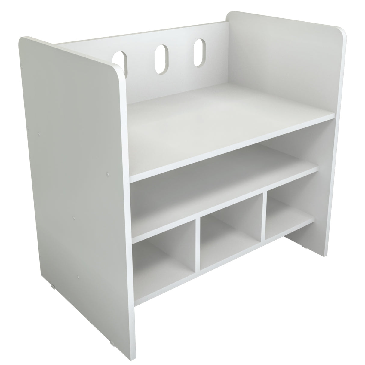 Cama Cuna Colecho Blanco 71x68cm con Cabecero con Colchón Infantil y con Almacenamiento - CAMAS | Bylmo