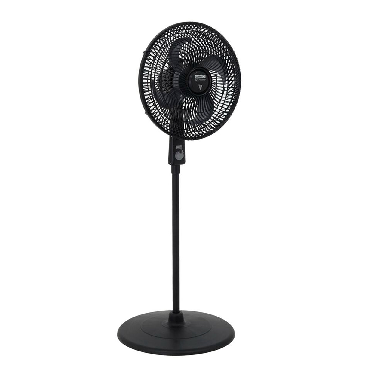Ventilador de Piso Samurai Air Power Negro 47.4x118cm de 3 Velocidades y con Oscilación - VENTILADORES | Bylmo
