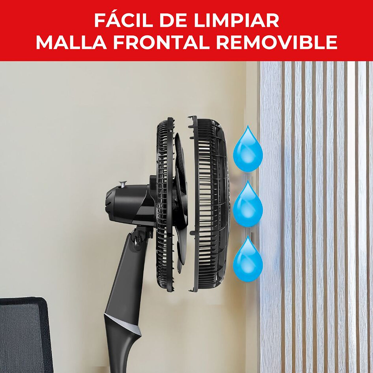 Ventilador 2 en 1 Samurai Ultra Silence Negro 50x135.4cm de 4 Velocidades con Control Remoto y con Oscilación - VENTILADORES | Bylmo