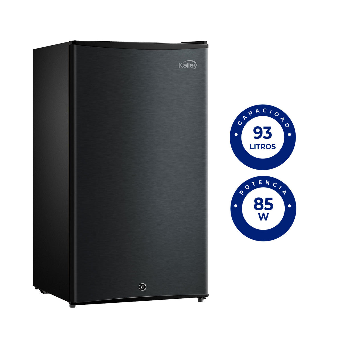 Mini Bar Kalley Gris Oscuro 45x86cm de 93 Litros con Congelador Frost - NEVERAS | Bylmo