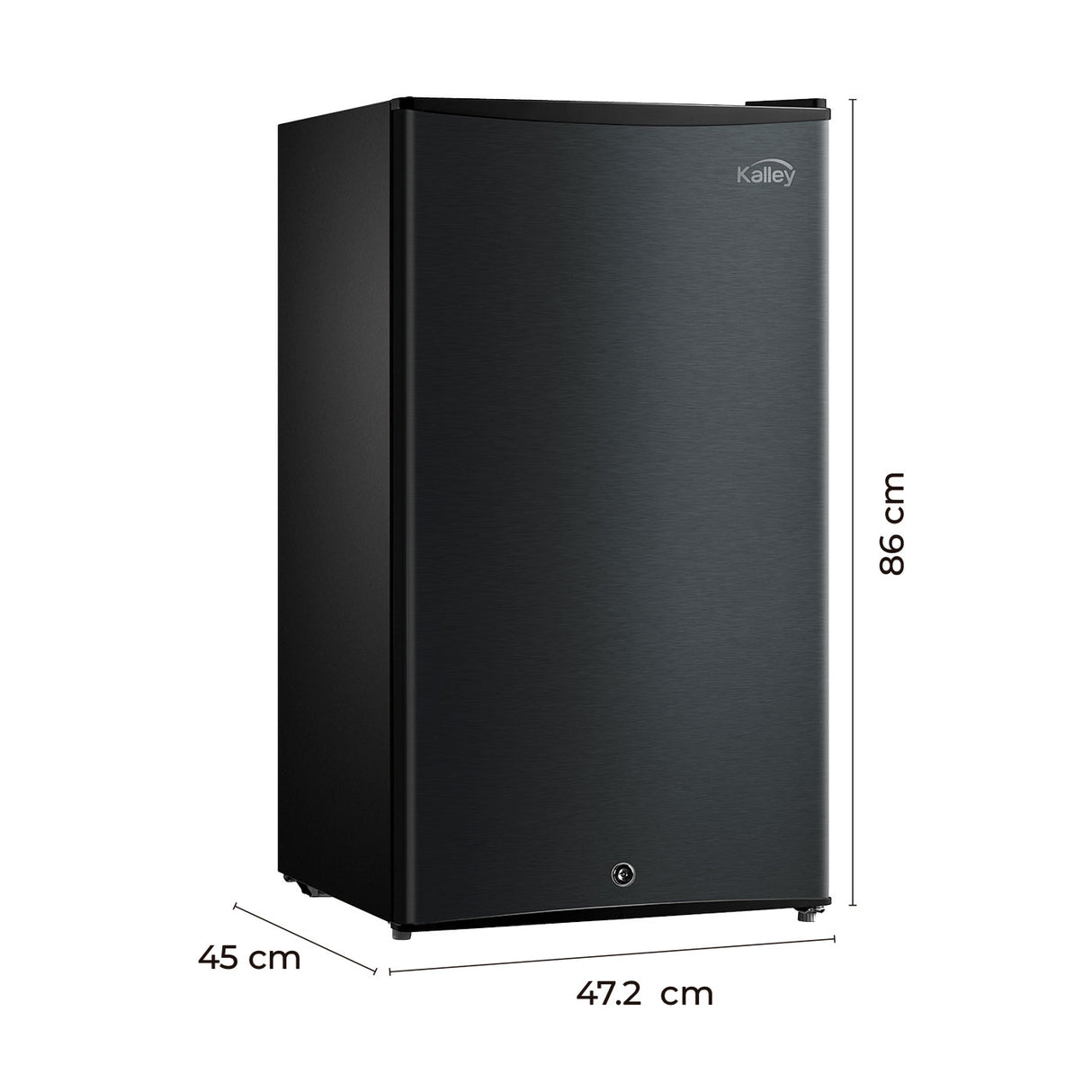 Mini Bar Kalley Gris Oscuro 45x86cm de 93 Litros con Congelador Frost - NEVERAS | Bylmo