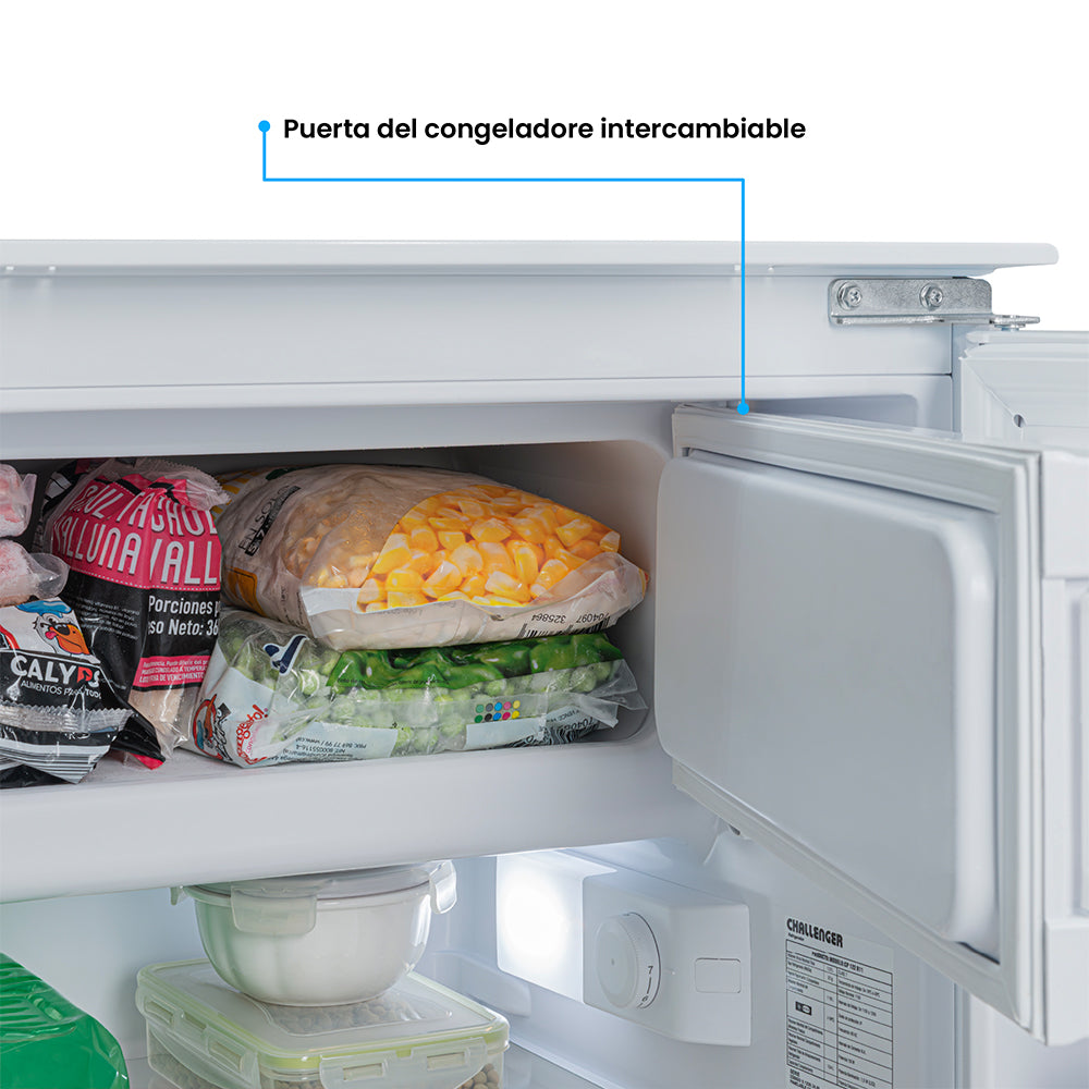 Nevera de Empotrar Challenger Blanco 54x88cm de 122 Litros con Congelador - NEVERAS | Bylmo