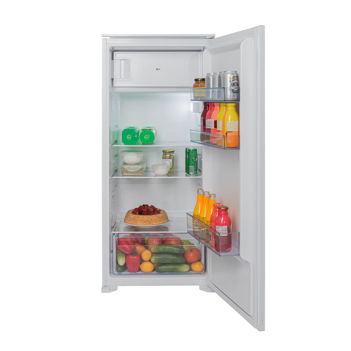 Nevera de Empotrar Challenger Blanco 54x123.2cm de 185 Litros con Congelador - NEVERAS | Bylmo