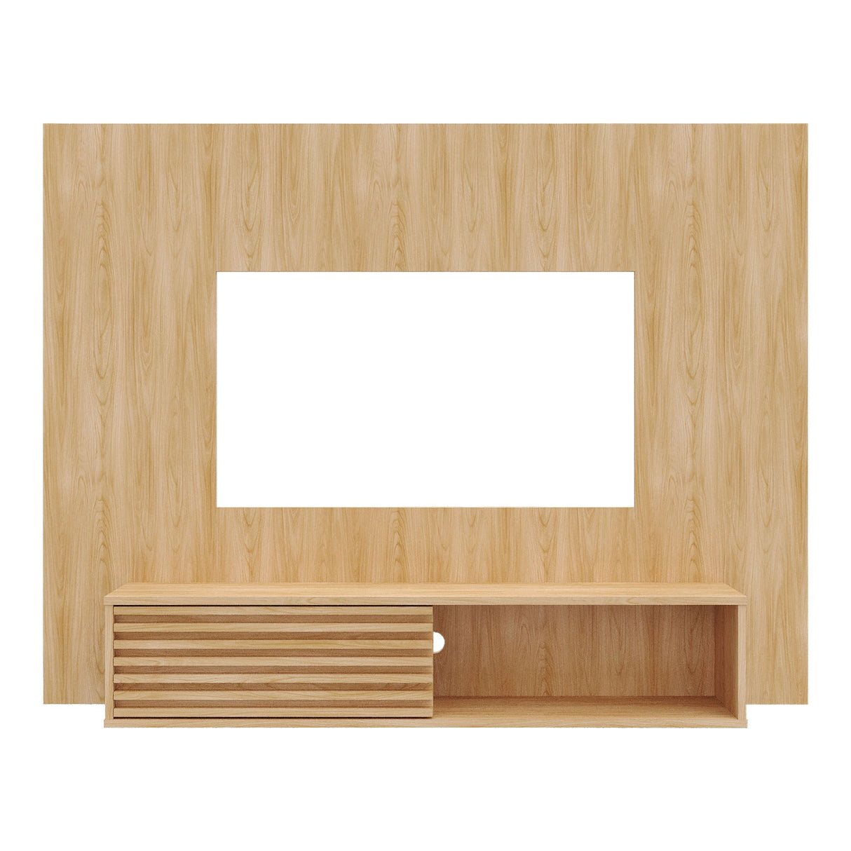 Panel de TV Nori Panela 155x118cm para TV Hasta 65" Pulgadas con Un Compartimiento - MUEBLES DE TV | Bylmo