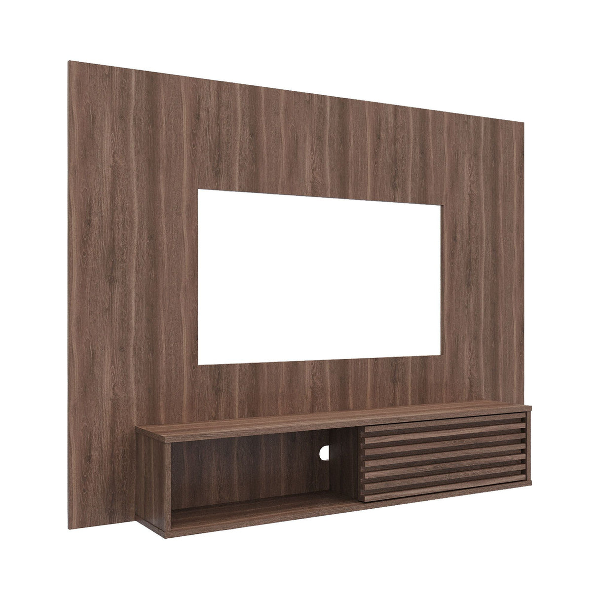 Panel de TV Nori Milan 155x118cm para TV Hasta 65" Pulgadas con Un Compartimiento - MUEBLES DE TV | Bylmo