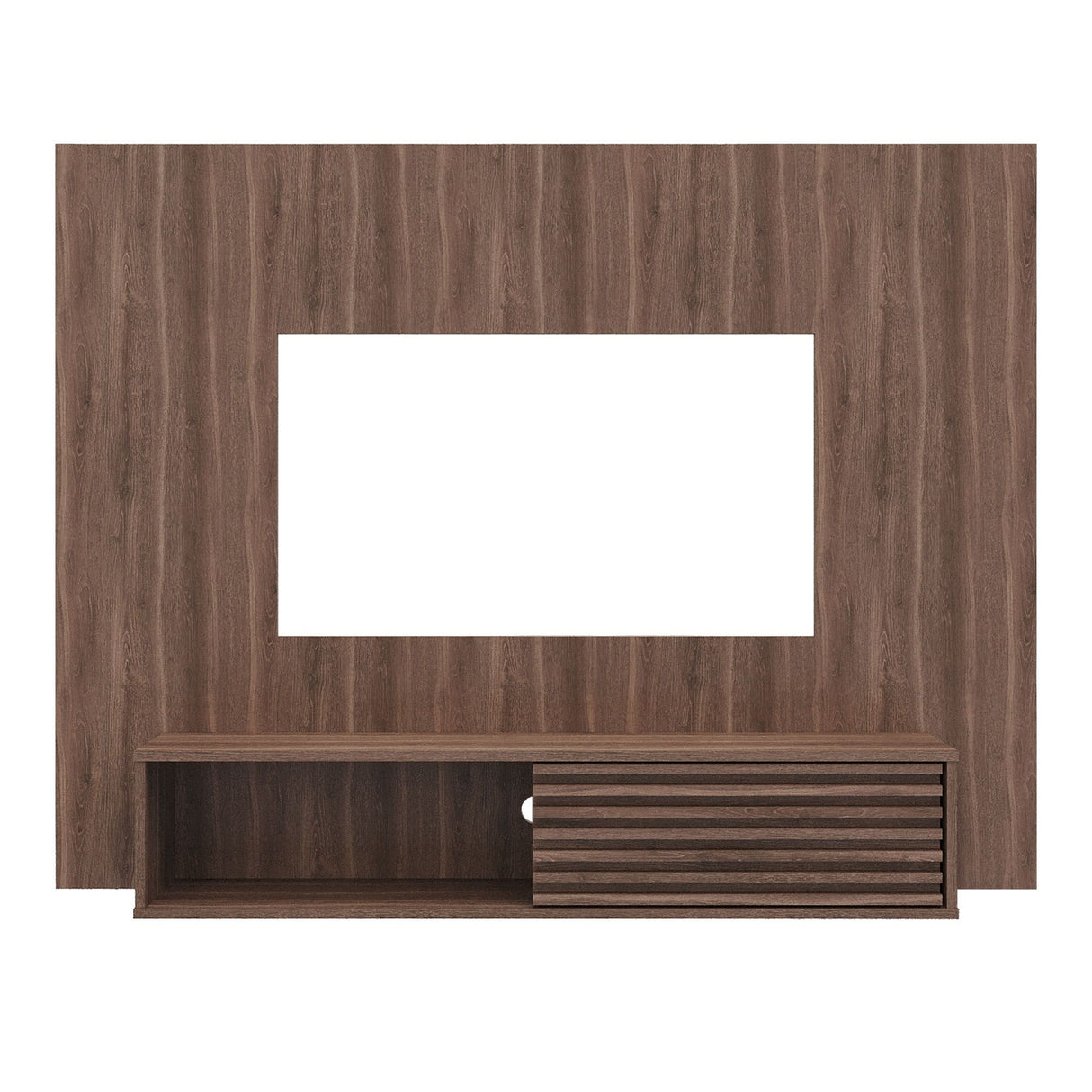 Panel de TV Nori Milan 155x118cm para TV Hasta 65" Pulgadas con Un Compartimiento - MUEBLES DE TV | Bylmo