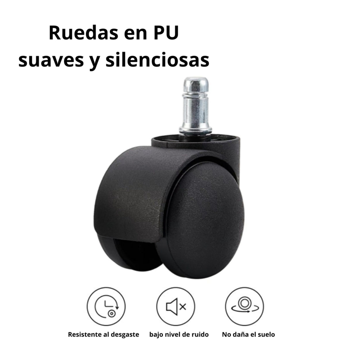 Silla Gerencial Tayrona Negro 54x121cm Giratoria con Espaldar y con Apoya Cabezas - SILLAS DE OFICINA | Bylmo