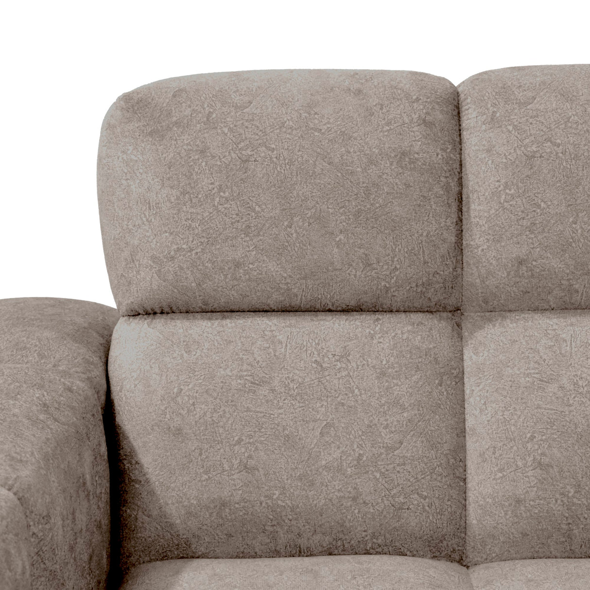 Sofá Miami Taupe y Matiz Caoba 171x81cm de Dos Puestos y con Apoya Brazos - SOFAS Y POLTRONAS | Bylmo