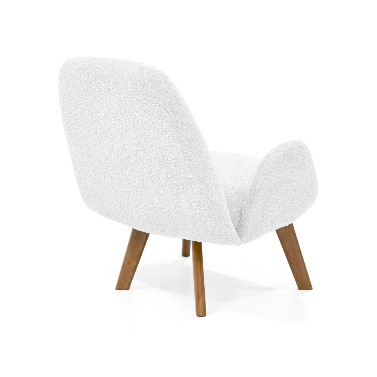 Poltrona Sibu Blanco y Matiz Caoba 77x79cm de Un Puestos y con Apoya Brazos - SOFAS Y POLTRONAS | Bylmo