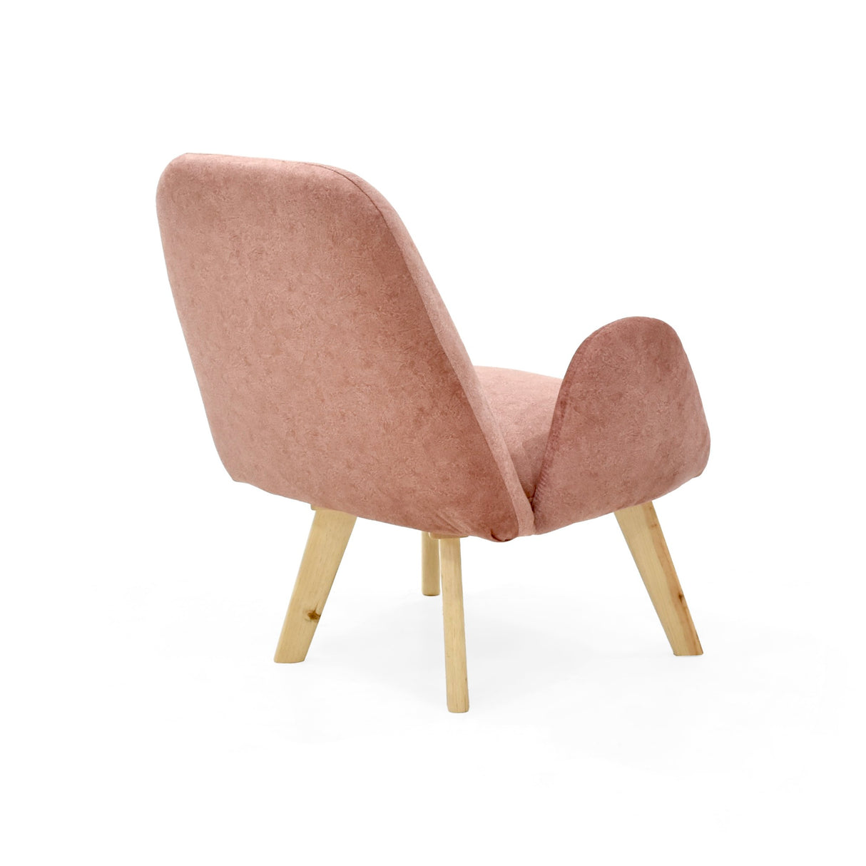 Poltrona Sibu Salmón y Matiz Natural 77x79cm de Un Puestos y con Apoya Brazos - SOFAS Y POLTRONAS | Bylmo