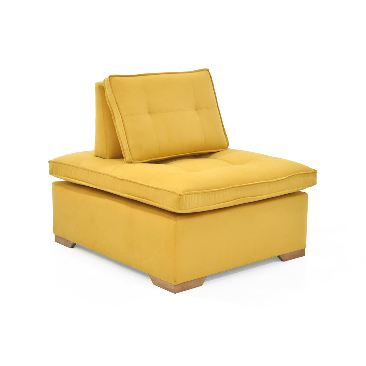 Poltrona Ventury Mostaza y Matiz Caoba 83x86cm de Un Puestos y Sin Apoya Brazos - SOFAS Y POLTRONAS | Bylmo