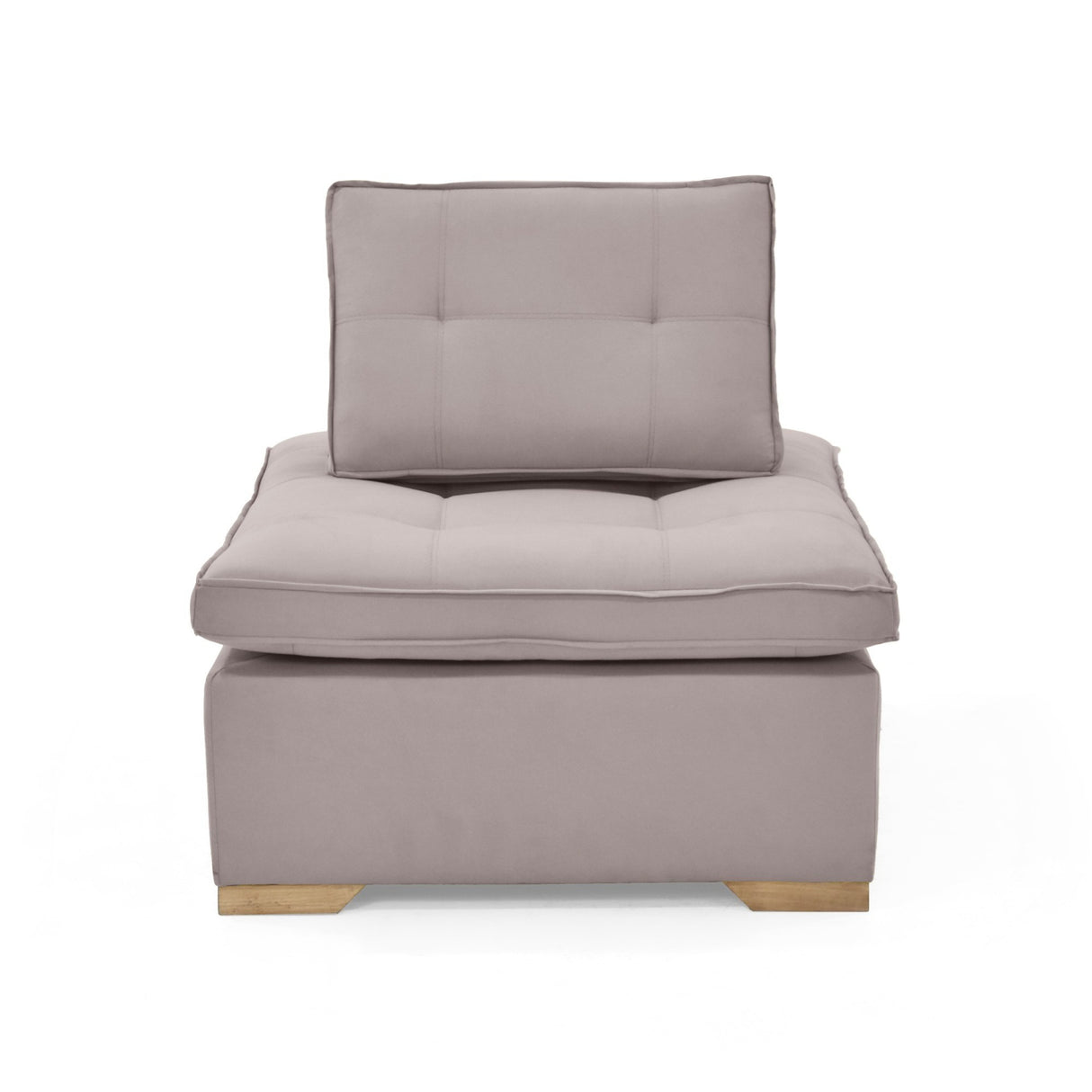 Poltrona Ventury Taupe y Matiz Caoba 83x86cm de Un Puestos y Sin Apoya Brazos - SOFAS Y POLTRONAS | Bylmo
