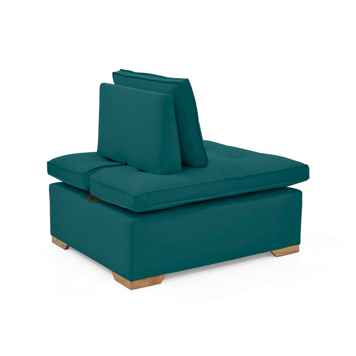 Set x 2 Poltronas Ventury Petróleo y Matiz Caoba 83x86cm de Dos Puestos y Sin Apoya Brazos - SOFAS Y POLTRONAS | Bylmo