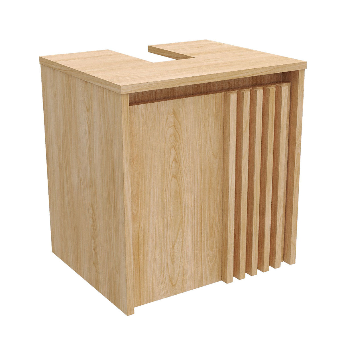 Mueble para Lavamanos Nori Miel 42x44.5cm Flotante Individual sin Lavamanos con Un Cajón y Una Puerta - MUEBLES PARA LAVAMANOS | Bylmo