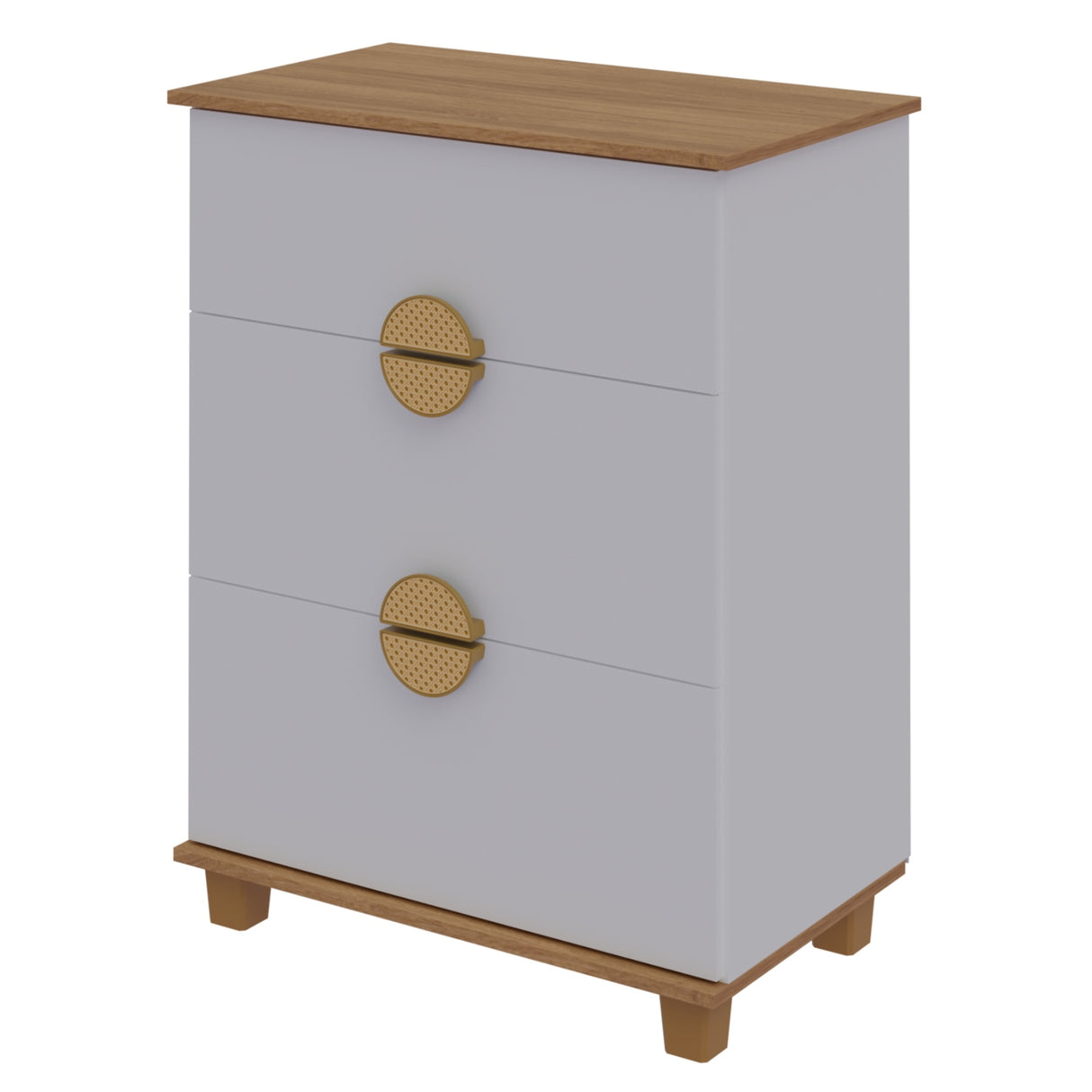 Cómoda Multi Blanco 72x92cm de Cuatro Hileras con Cuatro Cajones - CAJONERAS Y COMODAS | Bylmo