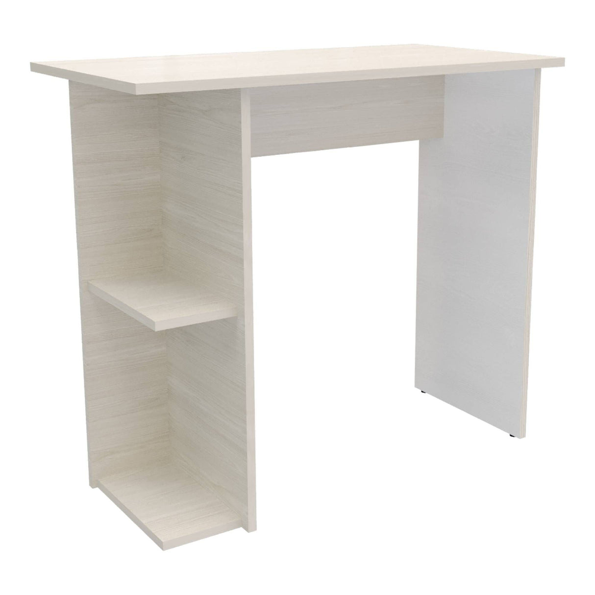 Escritorio Petra Niebla y Blanco 80x72cm con Organizador de Libros - ESCRITORIOS | Bylmo