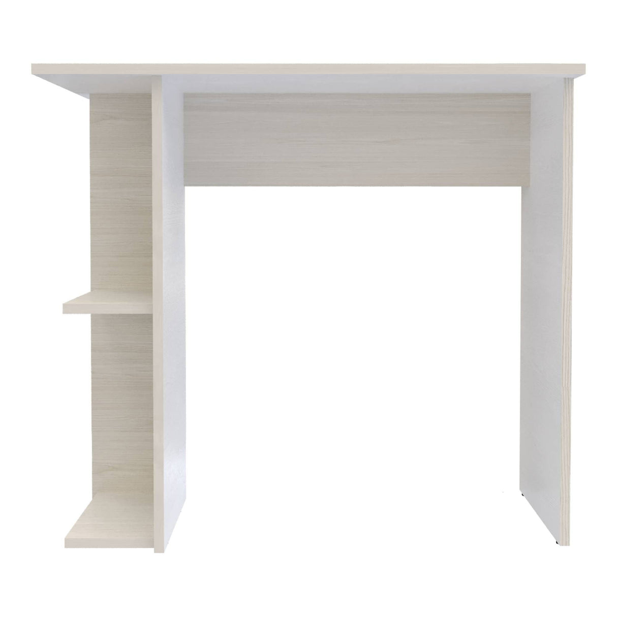 Escritorio Petra Niebla y Blanco 80x72cm con Organizador de Libros - ESCRITORIOS | Bylmo