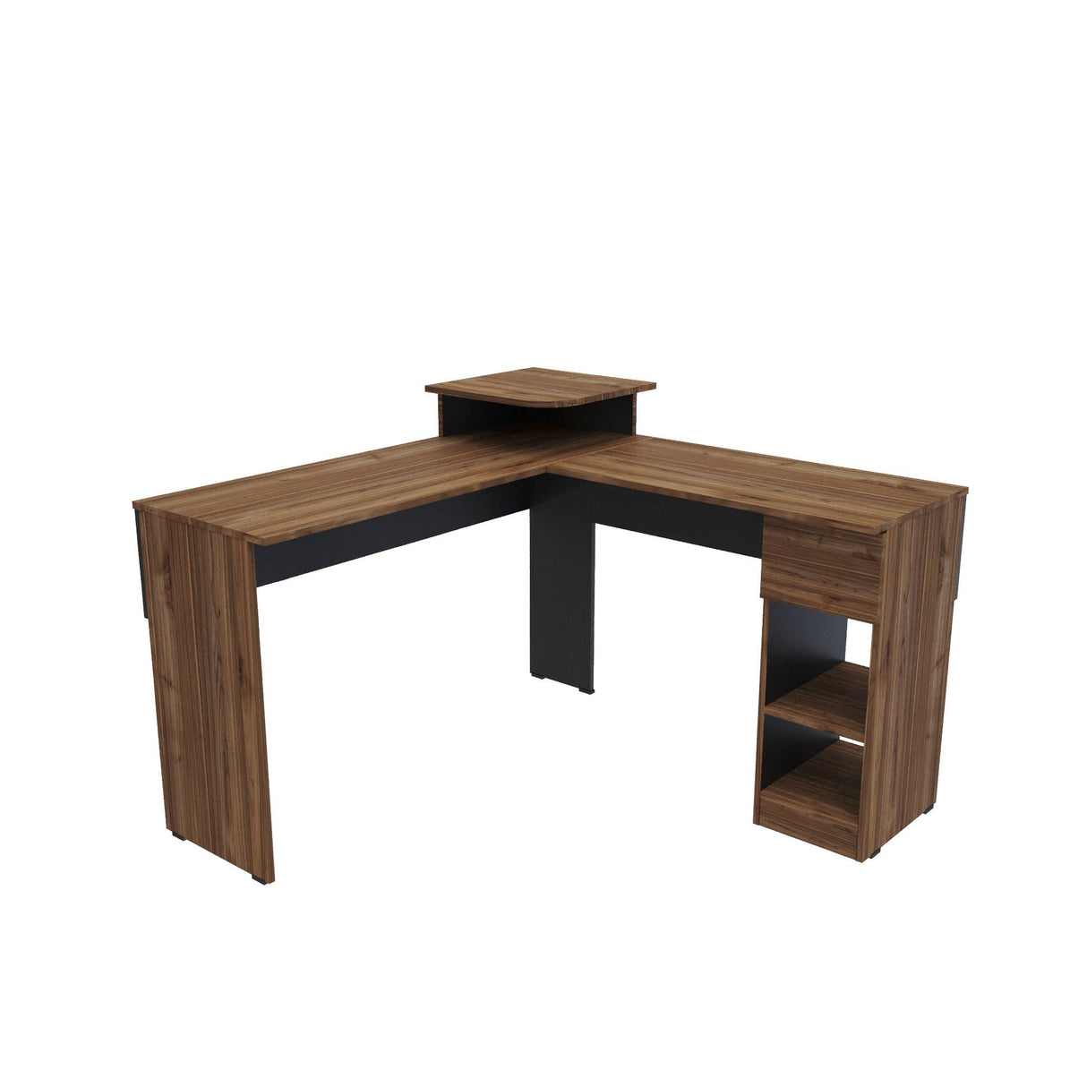 Escritorio Tiny Gales y Wengue 121x86cm con Un Cajón - ESCRITORIOS | Bylmo