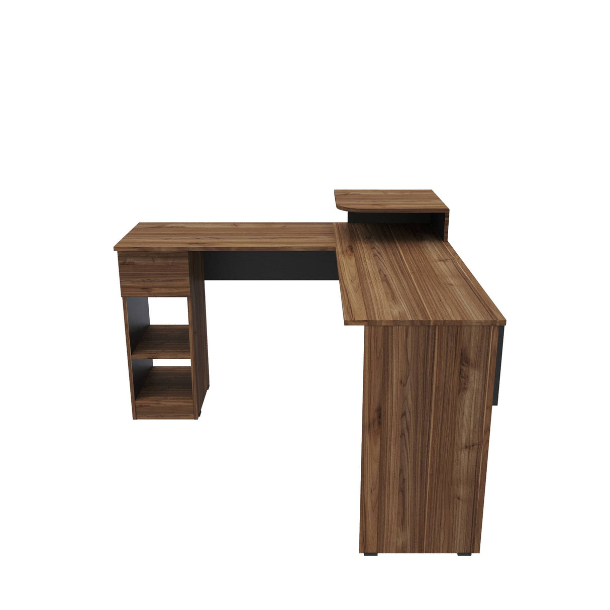 Escritorio Tiny Gales y Wengue 121x86cm con Un Cajón - ESCRITORIOS | Bylmo