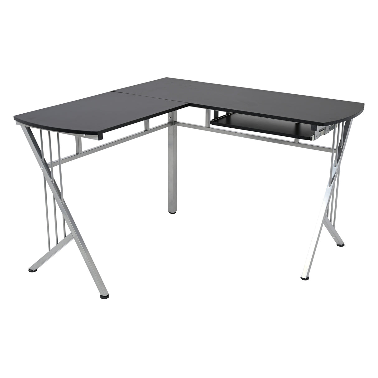 Escritorio en L Takai Negro 120x74cm sin Cajones - ESCRITORIOS | Bylmo