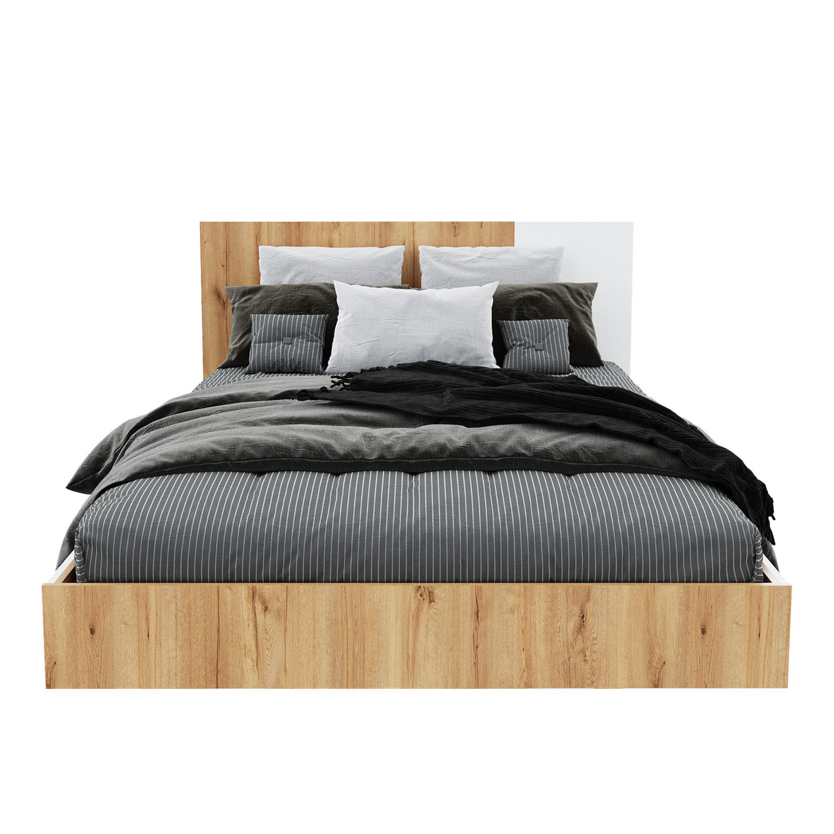 Base Cama Florencia Duna y Blanco 146x81cm para Cama Doble 140 X 200 Cm con Cabecero - CAMAS | Bylmo